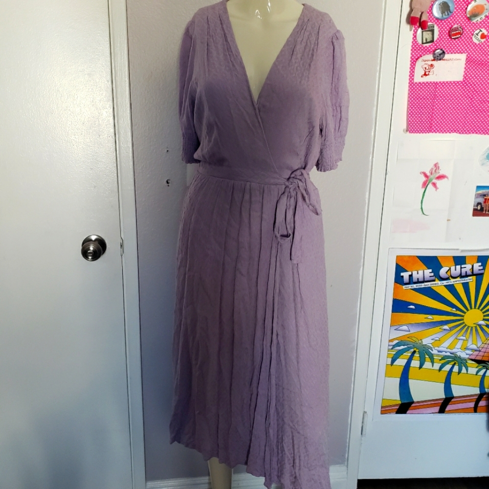 Anthropology Mauve Purple Dress